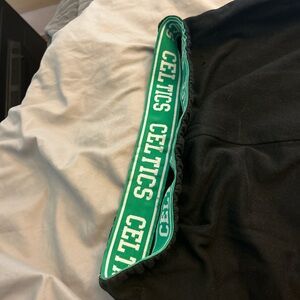 Women’s Black and Green Celtics Bottoms